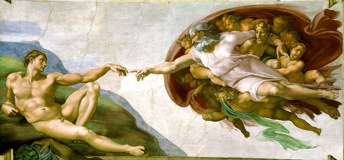 Michelangelo Buonarroti Erschaffung Adams, 1511