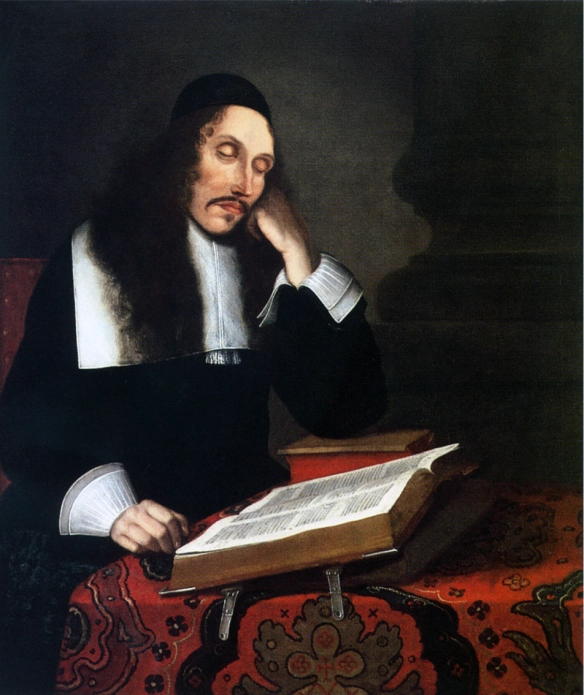 Baruch
              Spinoza, Ölgemälde von Franz Wulfhagen, 1664